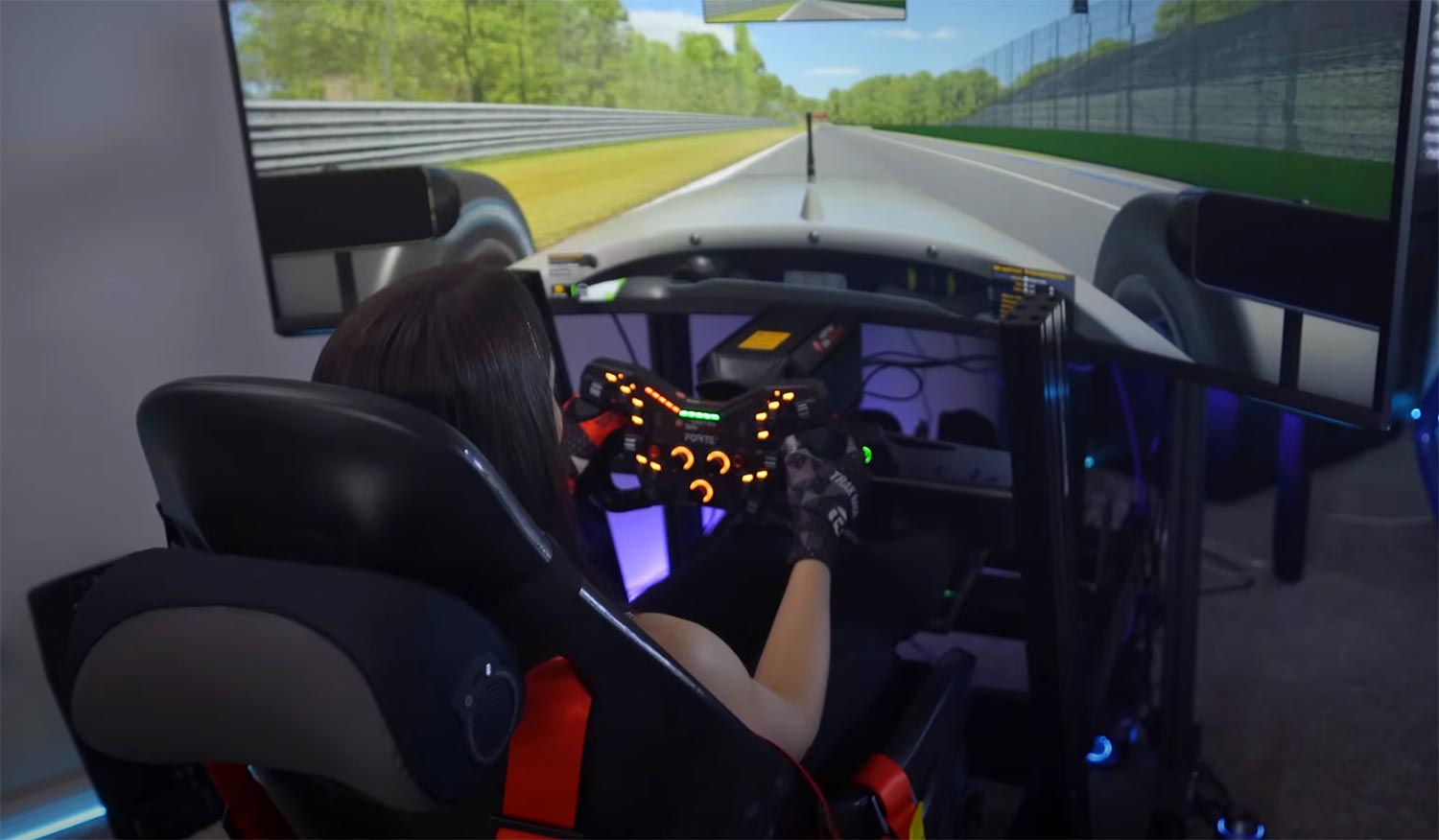 asetek sim racing setup